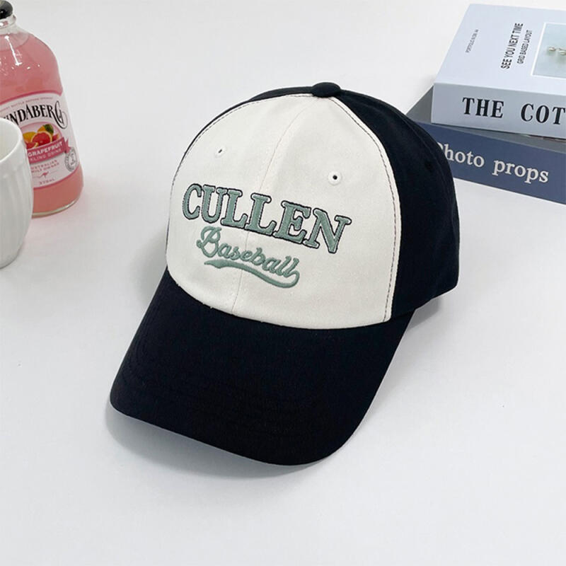 Women s Two-tone Violet Lettering Ball Cap C5593_Black