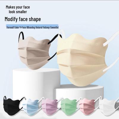 3D Butterfly Beauty Breathable Mask with Eye Corner Protection - Disposable Morandi Macaron.