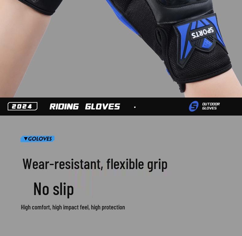 Windproof Winter Motorcycle Gloves - Touchscreen, Anti-Slip, Splash-Proof for Men & Women