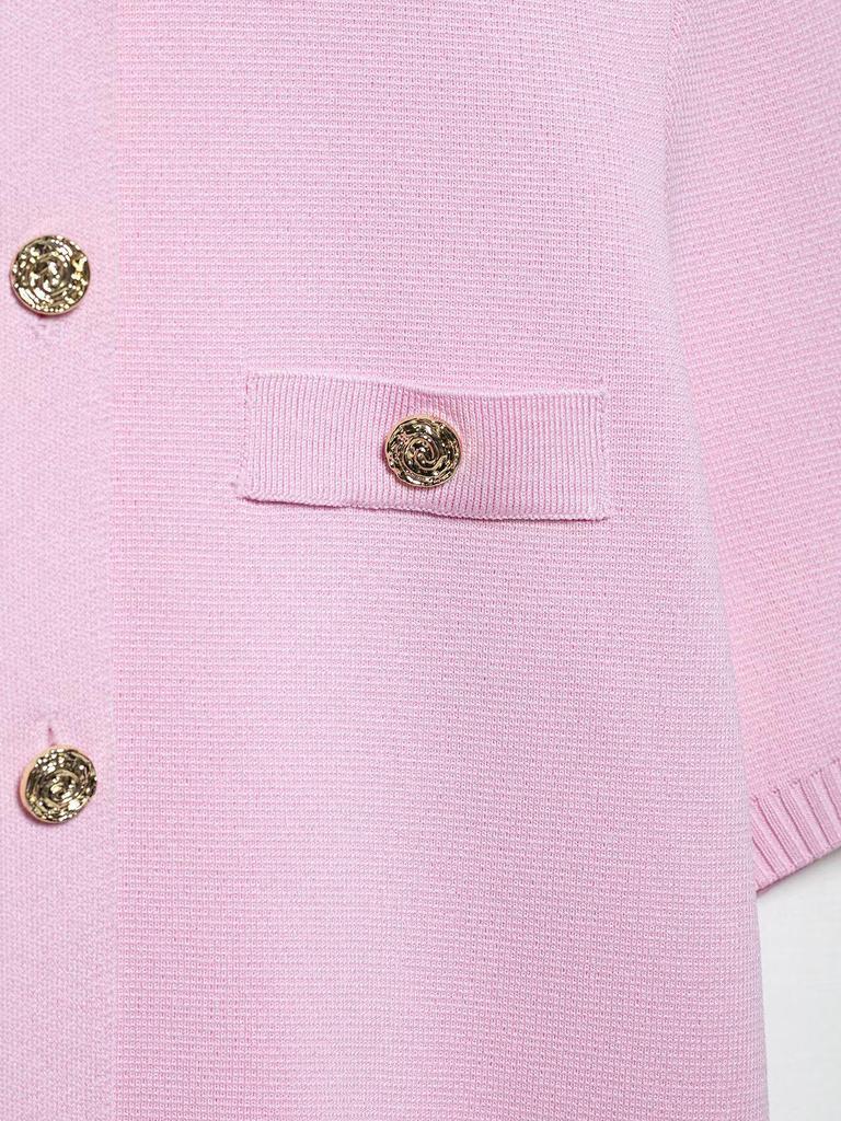 Spring 2025 Women's European & American Style Short Sleeve Knit Top & Midi Skirt Set