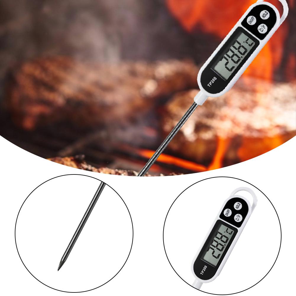 Termometro digitale per alimenti TP300 Sonda elettronica per alimenti a lettura istantanea Strumento digitale per la misurazione della temperatura per carne/cottura/barbecue/latte