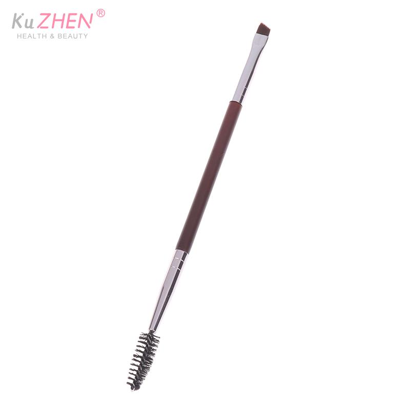 1PCS Eyebrow Brush Eyelash Comb Makeup Brushes Dual Ended Angled Brush Spoolie Brush 2 In 1 Lash Eyebrow Brush Set Makeup Tool