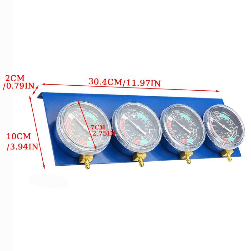 for 2/4 Cylinder Motorcycle Carburetor Carb Synchronizer Kit Ignition Tester Balancer Test Gauges Set Motorbike Diagnostic Tools