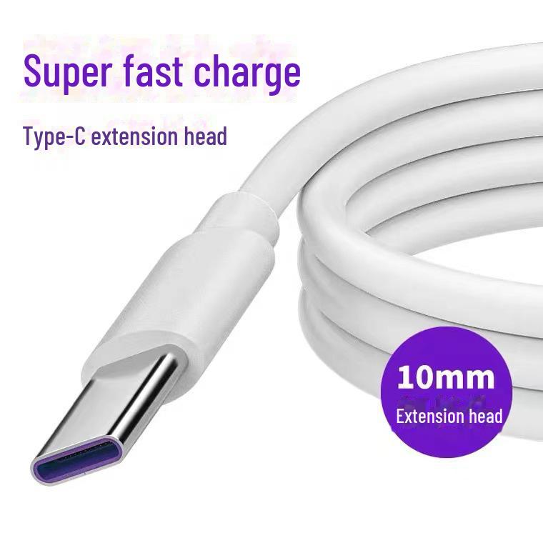 10mm Przewód przedłużający typu C, 5A Szybkie ładowanie dla telefonów Huawei, OPPO, Xiaomi
