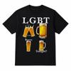 Funny Lgbt Lets Get Beer Tonight T Shirt Sarcastic Pun Humorous Vintage Slightly Designer Clothes Homme Versatile