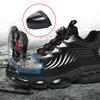 Fashion Rotating Button New Safety Shoes Men Anti-smash Anti-puncture Work Shoes Fashion Men Sport Shoes Security Protective Boots Men