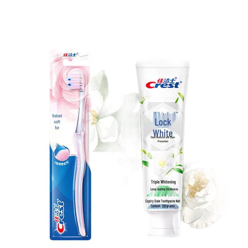 

Crest Velvet Gum Care Toothbrush & Whitening Toothpaste Combo