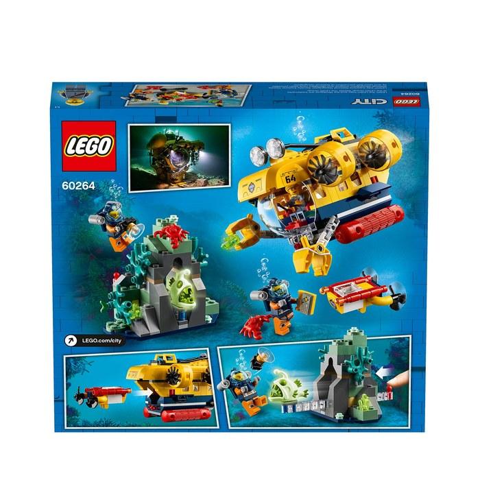LEGO City Ocean Exploration Deep Sea Submarine Diving Adventure 60264, Multicolor