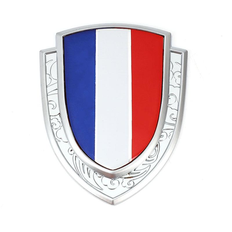 3D Metall Autoaufkleber Italien Frankreich Deutschland England Amerika Flagge Emblem Abzeichen Aufkleber