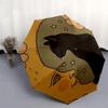 1pc Moonlit Cat Dreamscape Umbrella with Plastic Handle,Suitable for All Seasons Home Travel Outdoor UmbrellaDD873