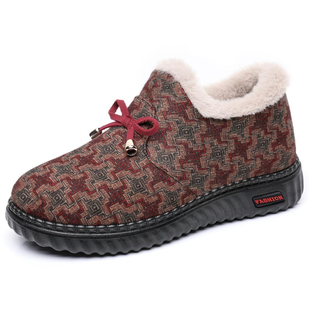 Cotton Shoes Women's Shoes Winter New Old Beijing Cloth Shoes Warm Piled Thickened Non-slip Middle Elderly Cotton Shoes