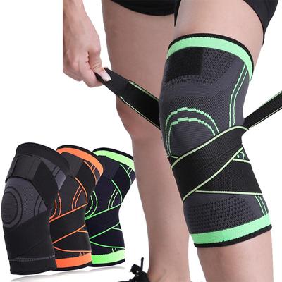 1PC Sport Fitness Knieschützer Männer Druck Elastische Kniepolster Unterstützung Verband Fitness Ausrüstung Basketball Volleyball Klammer Schutz