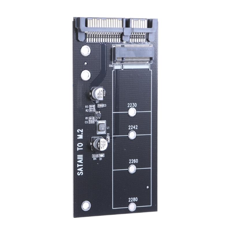 Convenient M.2 To SATA3 Adapters Card Highly Efficiency SATA M.2 SSD Convert Adapters Card Experience Fast Performances