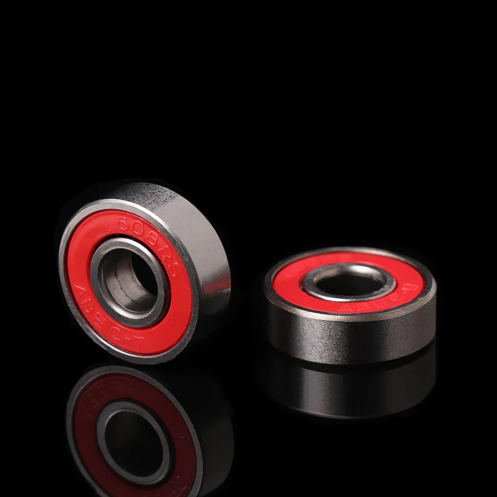 10Pcs/set New Carbon Steel Corrosion Resistance Scooter Skates Deep Groove Accessories Ball Bearings 608rs