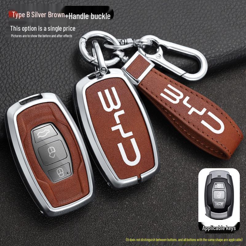 BYD Song, Tang Max, G5 Surui, E5 Sirui, G6 Qin Metal Key Case – Creative Car Shell Buckle (Old Models)