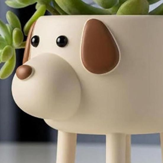 Puppy Flower Pot Cute Ceramic Plant Pot Desktop Decorative Dog Planter
