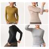 Yoga Clothes Long-sleeved Lyocell Tencel Merino Wool Slim-fit Sports Elastic Soft Autumn and Winter Yoga Top Women
