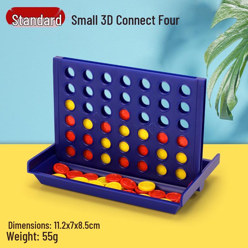 Hobby Space 3D Vertical Four-in-a-Row & Five-in-a-Row Chess-Like Children's Strategy Game Set