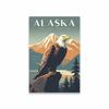 Costa Rica Travel Poster Print London Bridge Vintage Travel Poster Alaska the Last Frontier Bald Eagle Canvas Painting Decor