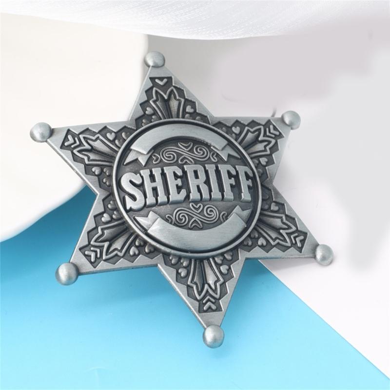 Six Point Star Brooch Metal Construction Easy Clip On Designs Accessories For Weddings Corporate Event