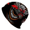 A Men'S Street Style Road-Themed Knitted Hat - Featuring a Classic Route 66 Design, Made from Durable Knitted Fabric, Comfortable And Stretchy Fit, Pe