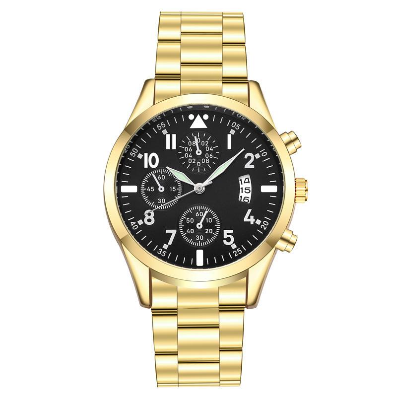 Steel Band Luminous Calendar Men S Business Fashion Watch Multi-Function Sports Watch Men