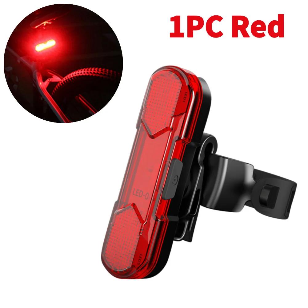 1/2PCS USB Rechargeable LED Bike Light Waterproof Bicycle Seatpost Cycling Tail Light Safety Warning Bicycle Rear Light