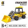 Bulldozer Engineering Urban Assembly Building Block Kid Toys Ornament Model