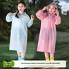 Kids' One-Piece Thickened Raincoat for School, Travel, and Mountaineering