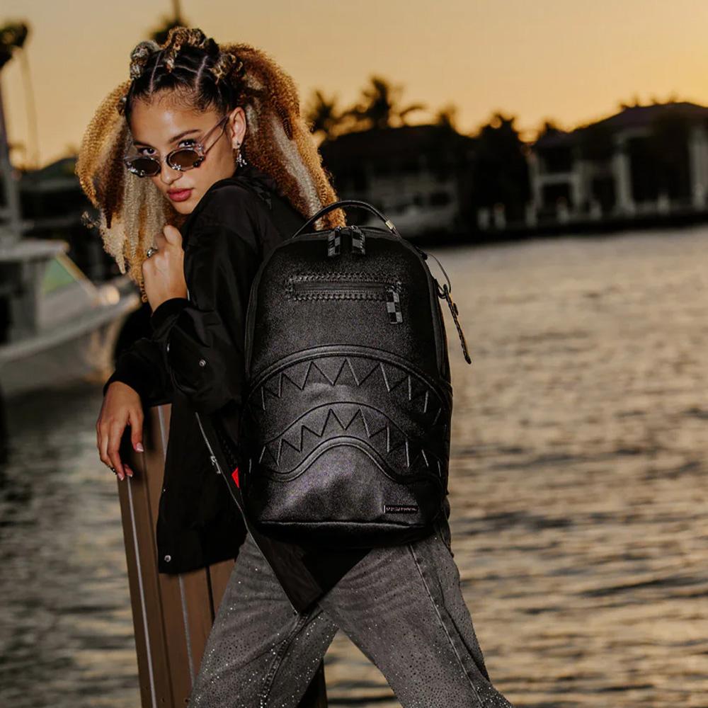 New SPRAYGROUND PVC Backpack Regular Unisex Black W1045718