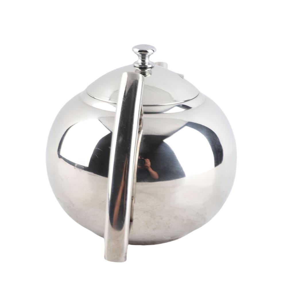 Stainless Steel Teapot Nontoxic Tea Pot Kettle with Filter for Brewing Loose Leaves and Tea Bags(1.5L )