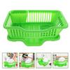 1Set Household Dish Draining Rack ABS Kitchen Storage Basket Drainage Dish Drying Rack Plate Bowl Organizer Kitchen Gadget