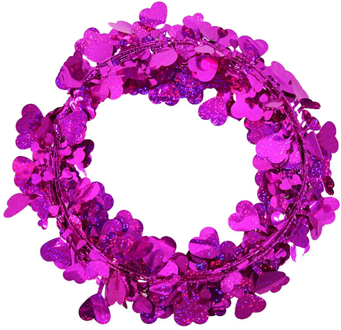 

День святого Валентина Цветная полоса Украшение свадебной вечеринки Сердце любви One Size