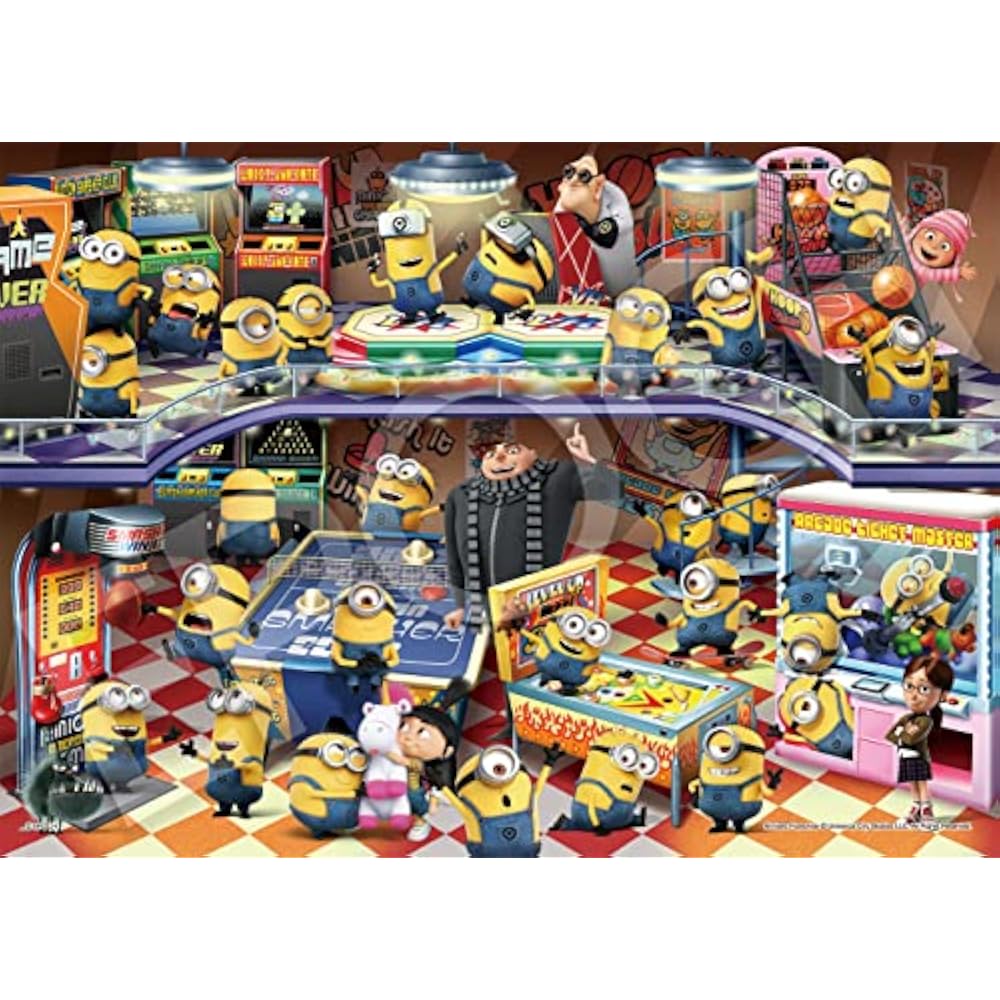 Epoch 500 Piece Jigsaw Puzzle Minions Minions Super Game Center (38 X 53 Cm) 06-521s with Glue, S...