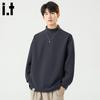 CHOCOOLATEit Men's Retro Heavyweight Loose Mock Neck Sweatshirt