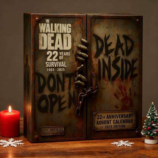 Walking Dead 22nd Anniversary Advent Calendar Christmas Tree Decoration 24-Day Countdown Box Acrylic Pendant Holiday Decor for Kids Family