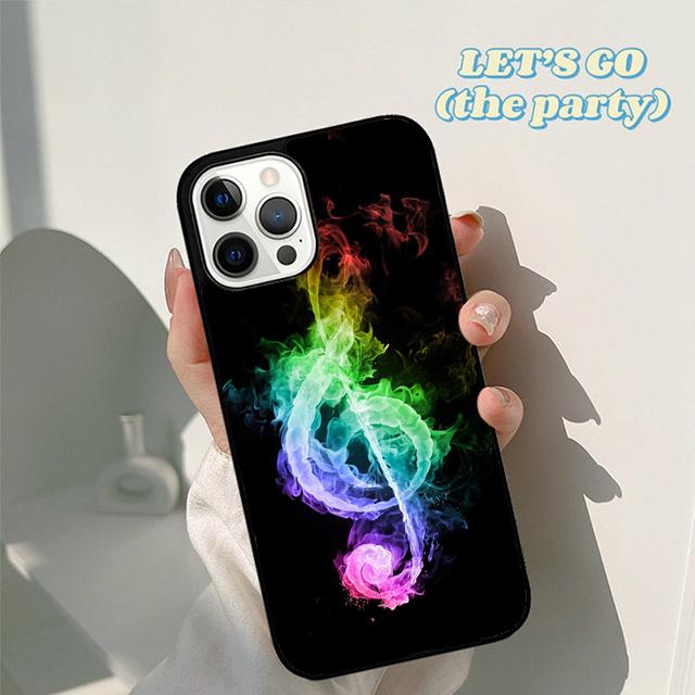 Musical Notes Classical Music Art Phone Case Cover for iPhone 17 Air 16 16e 15 12 11 13 14 Pro Max Apple Plus Coque
