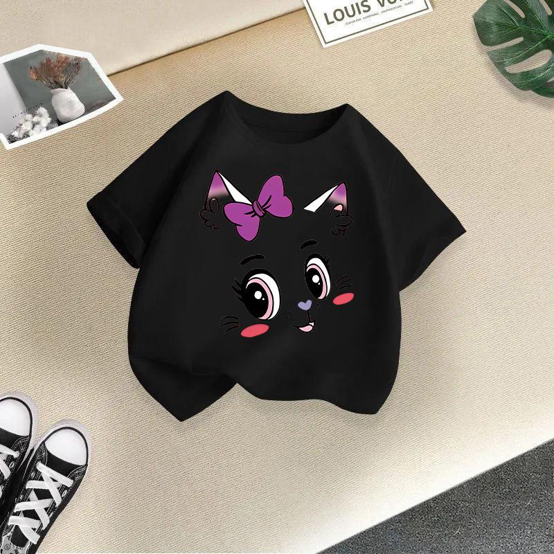 2026 New Summer Girls' Short-Sleeve T-Shirt - Stylish Children's Clothing Top