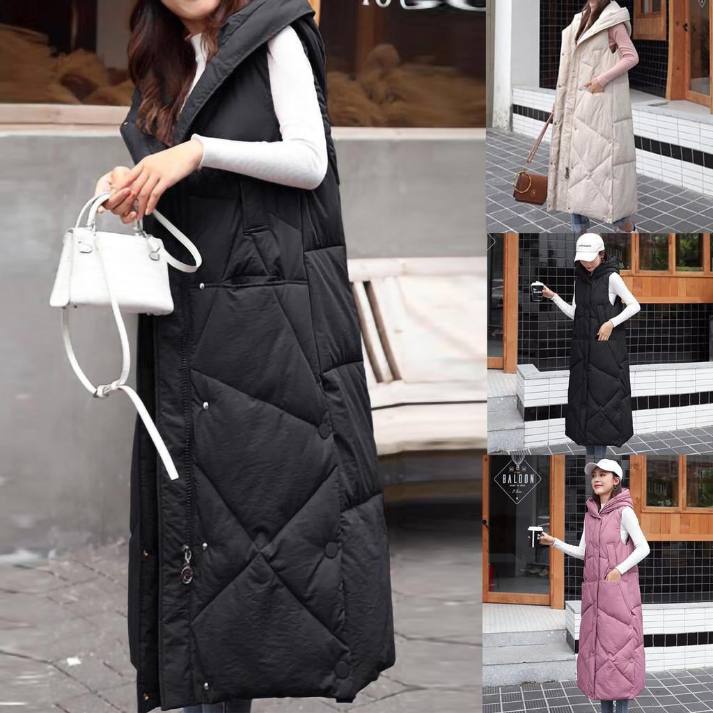 Winter Fashion Woman Lengthened And Thickened  Medium Length Down Cotton  Jacket