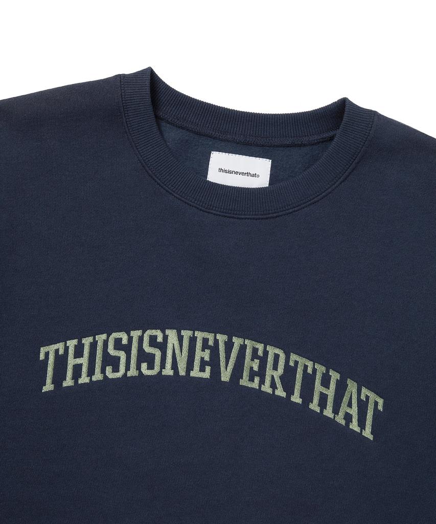 THISISNEVERTHAT Arch-Logo Crewneck Navy