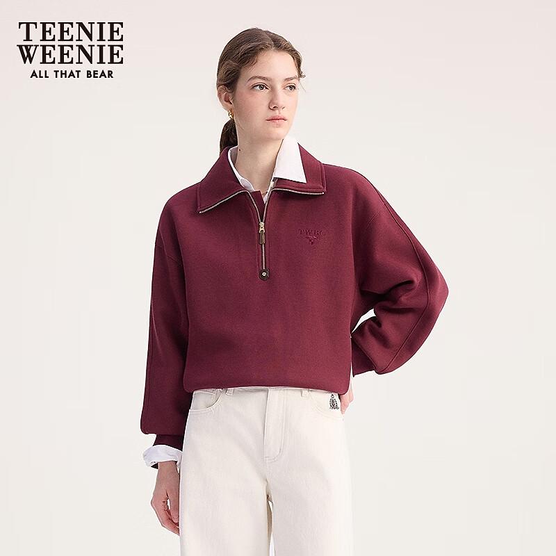 Teenie Weenie Bear Women's Half-Zip Pullover Sweatshirt