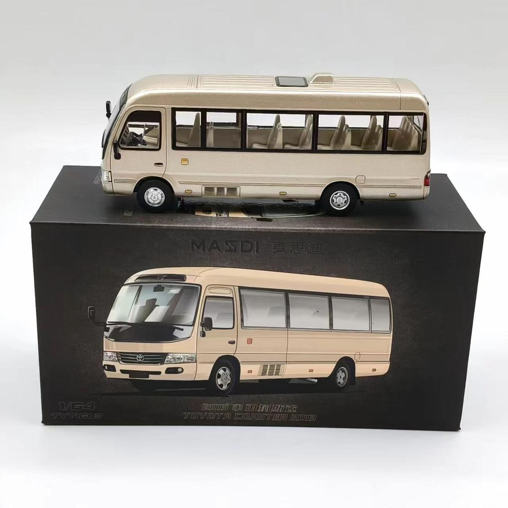 1/64 Toyota Coaster BUS Alloy Car Diecasts & Toy Vehicles Car Model Miniature Scale Model Car for Children