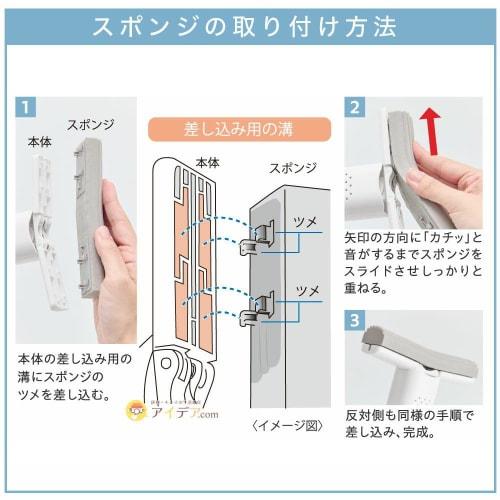 Kojit Smart Handy Absorbent Sponge: Quickly wipe away water droplets from windows, kitchen sinks, and more, and dehydrate without touching the sponge.