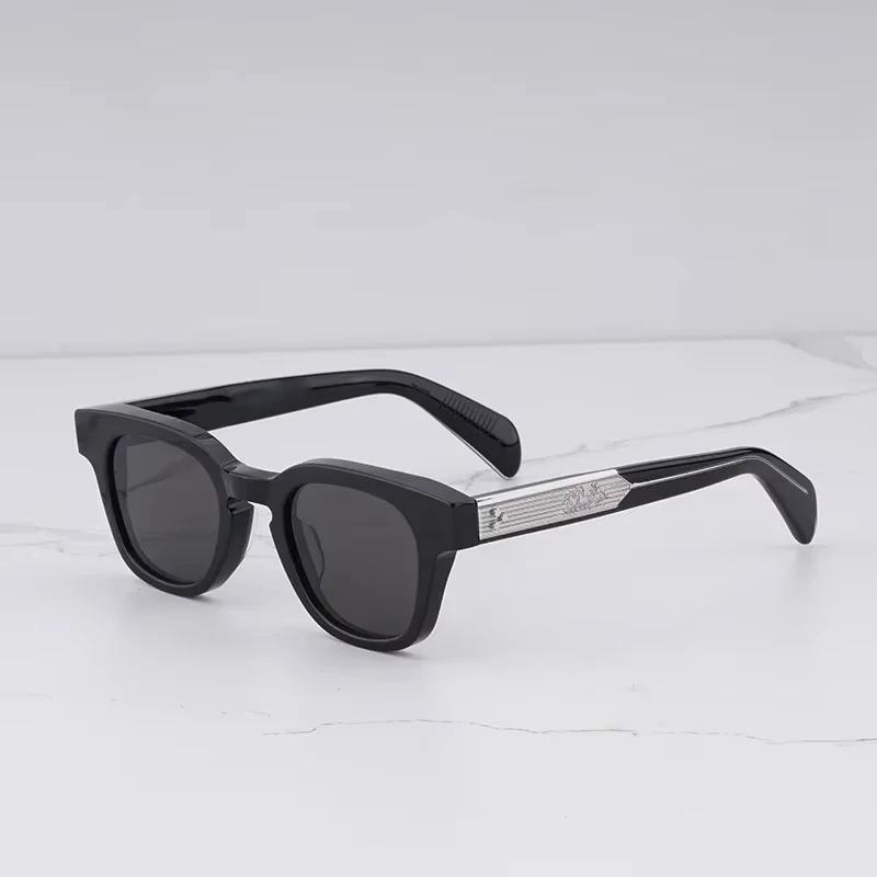 Street Fashion Men's Vintage Tortoise Sunglasses Limited Edition Vintage Classical Square Acetate Solar Glasses Male