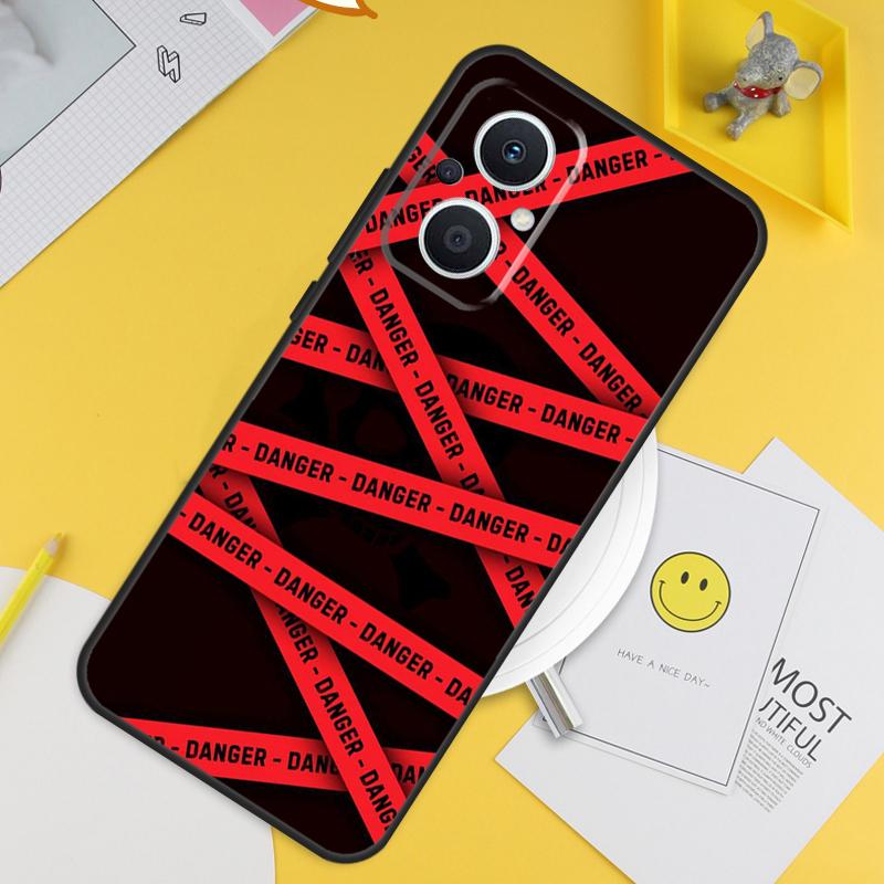 Warning Angry Danger Owner For OPPO Reno 14F 13F 12F 11F 13 12 11 10 14 Pro 7 8 Lite 8T OPPO Find X5 X6 X8 X9 Pro Case