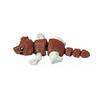Articulated Dog Figurine, 3D Printed Cute Puppy with Movable Joints, Colorful Desk Pet for Home Office, Stress Relief Toy Gift