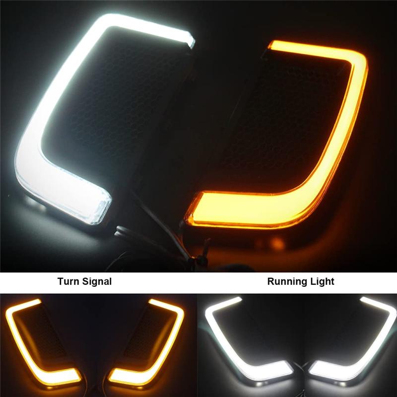 LED Turn Signal Light Motorcycle Fairing Grille For  Touring Street Electra Glide Tri Glide FLHTK FLHTCU FLHTKSE