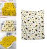 Modern Minimalist Cartoon Bee Fleece Throw Blanket For Childrens Bedroom And Living Room
