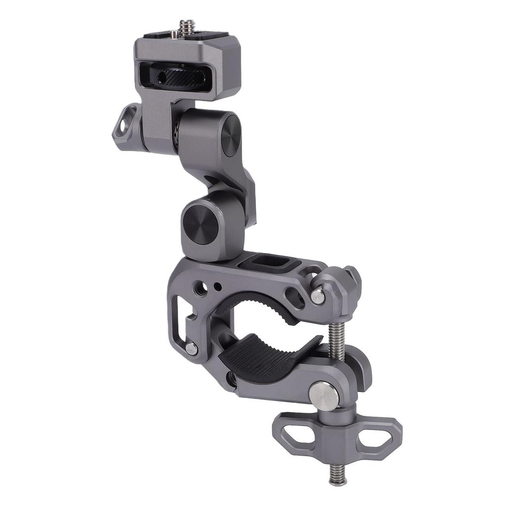 Camera Clamp Mount for Motorcycle Handlebar Pole 360 Degree Rotation Non Slip Action Camera Mount Holder for Riding