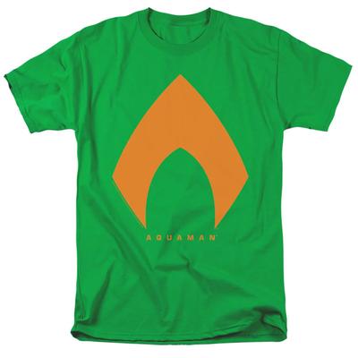 Justice League Movie Aquaman Solid Color Mens T Shirt Kelly Green Officially Lic